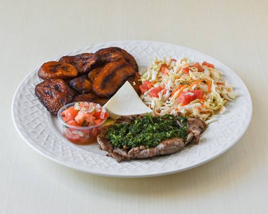 Order Churrasco en Salsa de Chimichurri food online from El Nuevo Mirador Restaurant store, Los Angeles on bringmethat.com