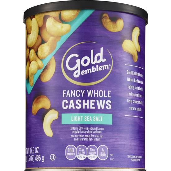 Order Gold Emblem Lightly Fancy Whole Cashews, Sea Salt food online from Cvs store, DOVER on bringmethat.com