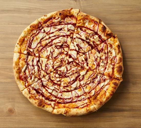 Order BBQ Chicken Pizza - Med 12" food online from Johnny's New York Style Pizza store, Sandy Springs on bringmethat.com