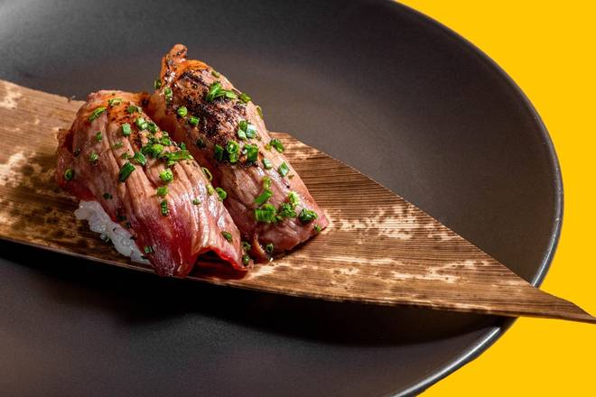 Order *WAGYU SUSHI  (2PCS) food online from Moshi Moshi store, Miami on bringmethat.com