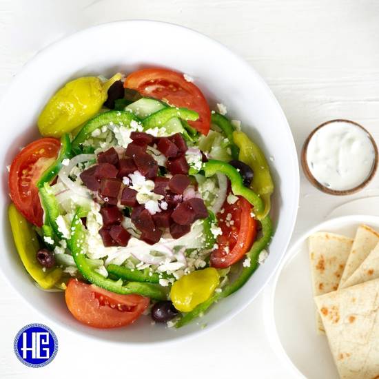 Order Greek Salad food online from The Hungry Greek store, Tampa on bringmethat.com