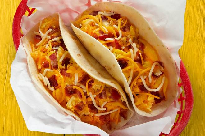 Order Bacon, Egg, & Cheese Taco food online from Fuzzy's Taco Shop store, Beaumont on bringmethat.com