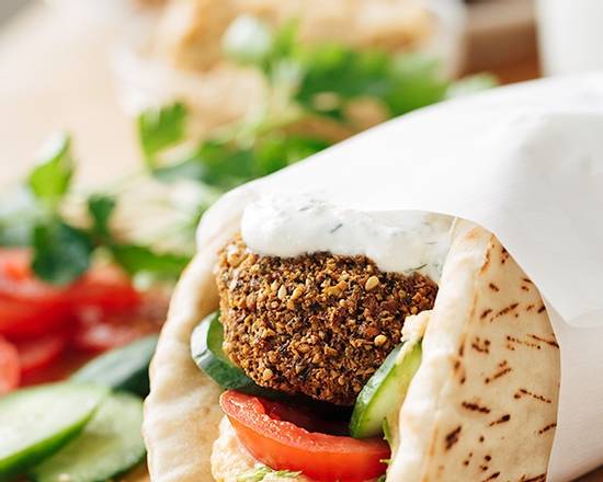 Order Falafel Wrap food online from Nobhill Pizza & Shawerma store, San Francisco on bringmethat.com