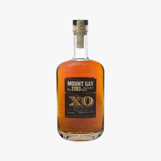 Order Mount Gay XO Reserve Cask Barbados Rum food online from The Village Store store, San Diego on bringmethat.com