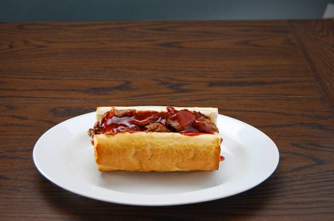 Order BBQ Beef Sandwich food online from Rosati's Pizza store, Hanover Park on bringmethat.com