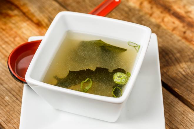 Order Miso Soup food online from Fuji Sushi Asian Cuisine store, La Porte on bringmethat.com