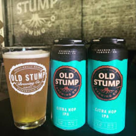 Order Old Stump Brewing Company citra IPA  4pack 16 oz food online from Rocky Liquor store, Claremont on bringmethat.com