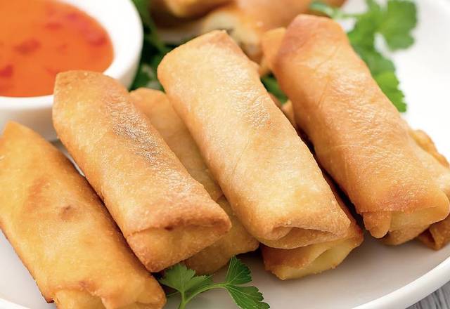Order Vegetable Spring Roll (2) food online from Mulan Asian Bistro East store, Memphis on bringmethat.com