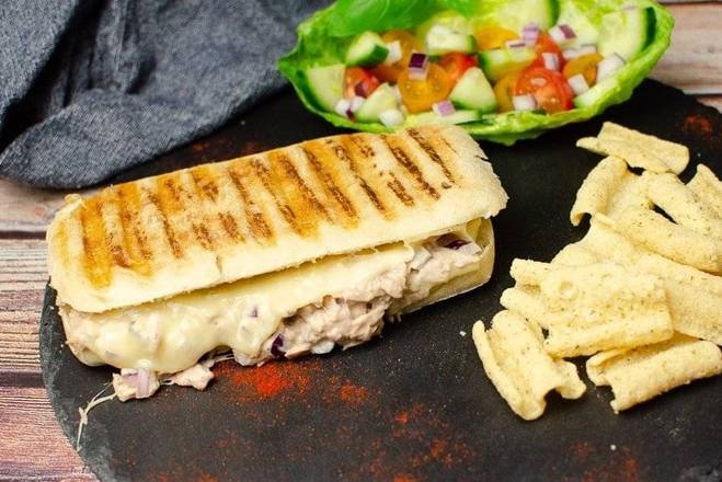 Order Tuna Melt Panini food online from Yumze Food store, Far Rockaway on bringmethat.com
