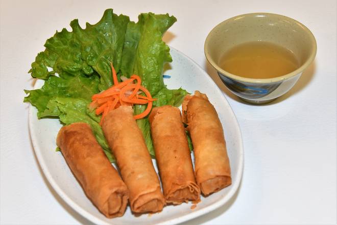 Order Fried Pork Egg roll-Cha Gio (4 pcs) food online from Pho 518 Restaurant store, Pearland on bringmethat.com