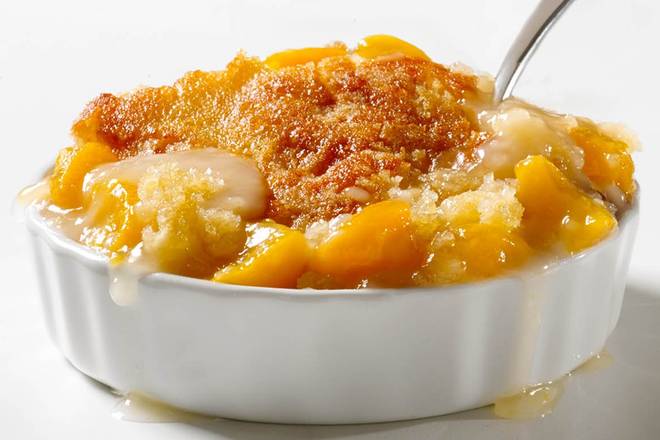 Order LARGE HOMEMADE PEACH COBBLER food online from Shanes Rib Shack store, Newnan on bringmethat.com