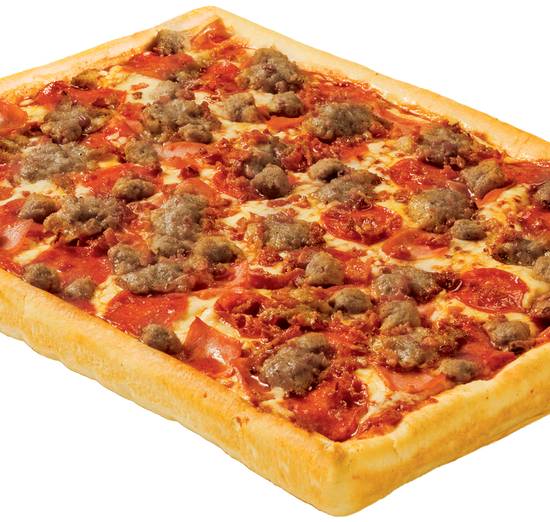 Order Meatworks Pizza Large food online from Rocky Rococo store, Oshkosh on bringmethat.com