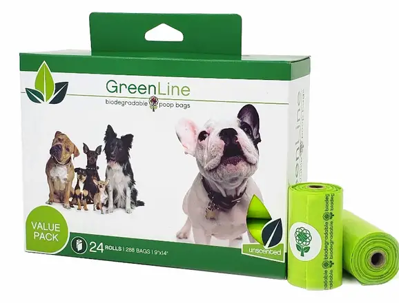 Order Greenline Biodegradable Poop Bags (24 Rolls) food online from A Paw Place store, Chicago on bringmethat.com