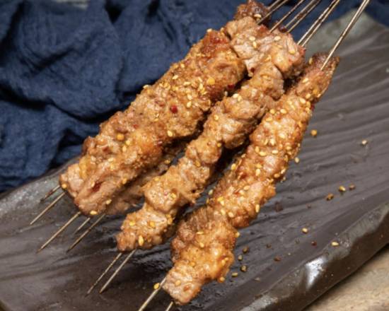 Order Beef Skewer 牛肉串 food online from Friendship Bbq store, Seattle on bringmethat.com