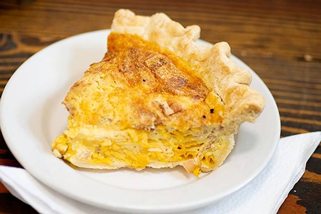 Order Bacon Cheddar Quiche food online from Mama D Coffee store, Waukesha on bringmethat.com