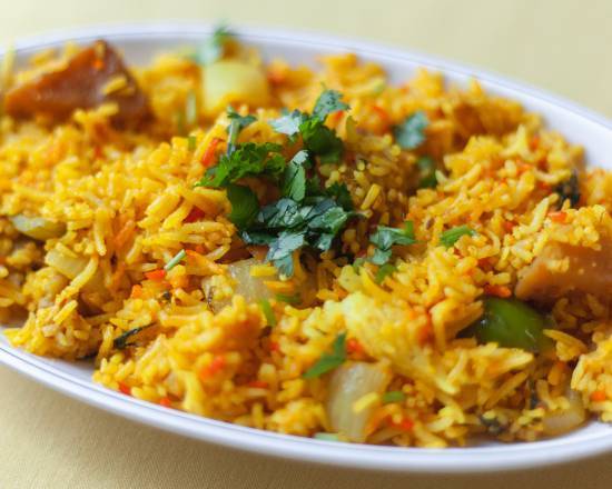 Order Vegetable Biryani  food online from Sitar Indian Cuisine store, Nashville on bringmethat.com