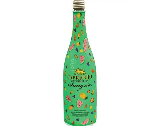 Order Capricio Watermelon, 750mL wine (13.9% ABV) food online from Xtra Liquors & Wines store, WEST MIAMI on bringmethat.com