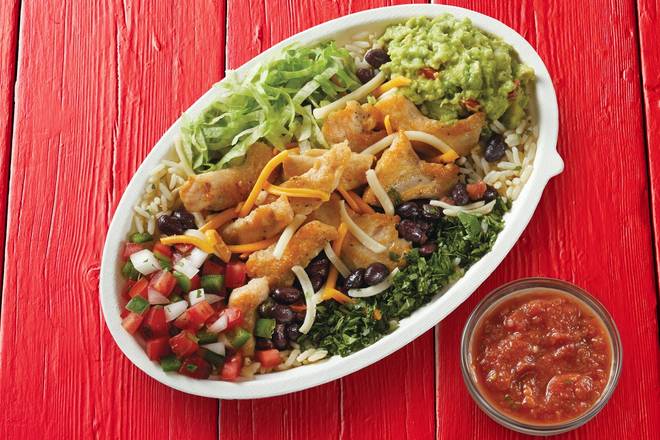 Order Fajita Chicken Burrito Bowl food online from Fuzzy's Taco Shop store, Beaumont on bringmethat.com