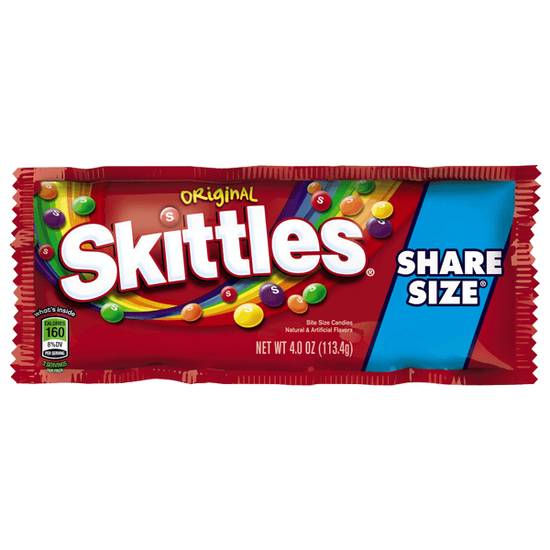 Order Skittles Original Share Size 4oz food online from Casey's General Store store, Sioux City on bringmethat.com