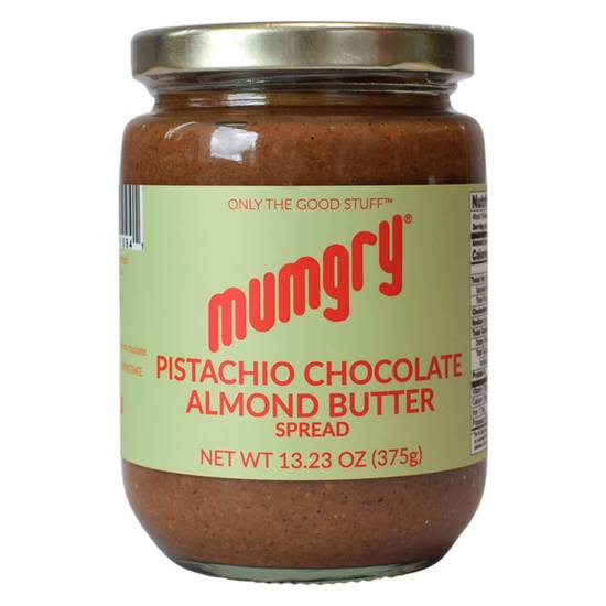Order Mumgry Pistachio Chocolate Almond Butter 375g Jar food online from Everyday Needs By Gopuff store, Fairfield on bringmethat.com