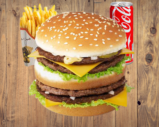 Menu big burger two