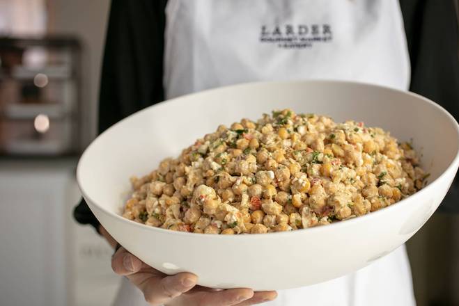 Order Chickpea + Feta Salad food online from Larder Gourmet Market + Eatery store, Metairie on bringmethat.com