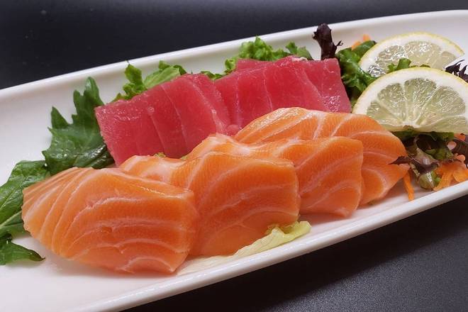 Order  Tuna & Salmon sashimi (9pcs) food online from Siam Rice store, Miami on bringmethat.com