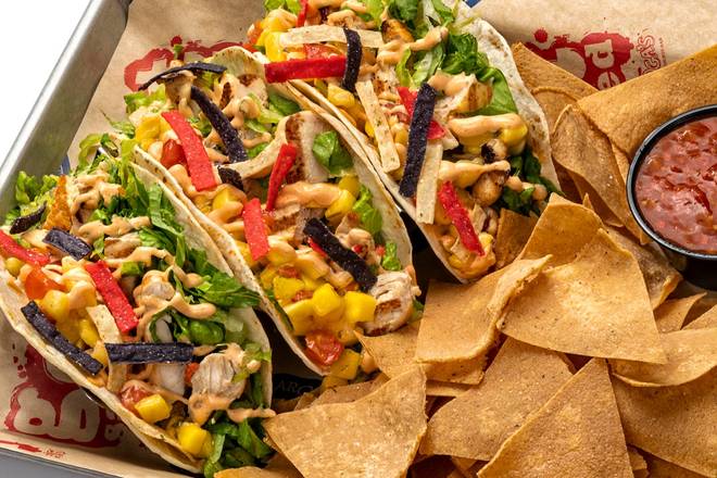 Order Street Tacos (3): Chicken food online from Arooga's Route 11 store, Mechanicsburg on bringmethat.com