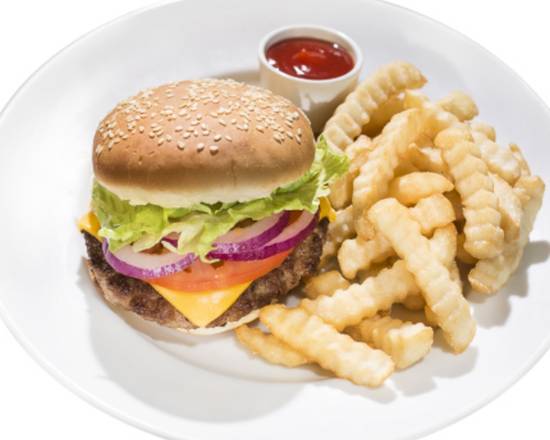 Order BBQ Cheeseburger Combo food online from L&L Hawaiian Bbq store, Chula Vista on bringmethat.com