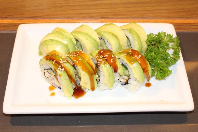 Order Caterpillar Roll(6 pcs) food online from Sushi King store, Santa Monica on bringmethat.com