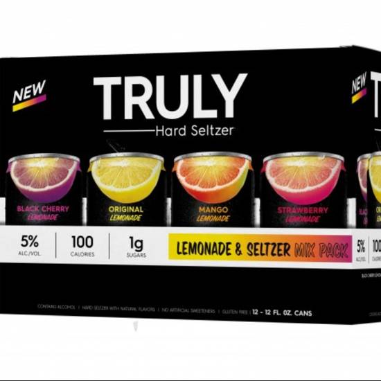 Order Truly Hard Seltzer Lemonade Mix Pack - 12pk/12 fl oz Cans food online from Rocky Liquor store, Claremont on bringmethat.com