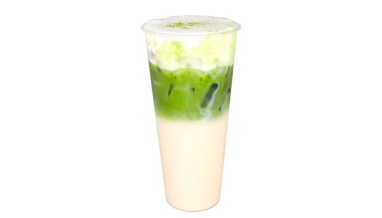 Order Cheese Foam Jasmine Matcha Tea food online from Boba Time store, Los Angeles on bringmethat.com