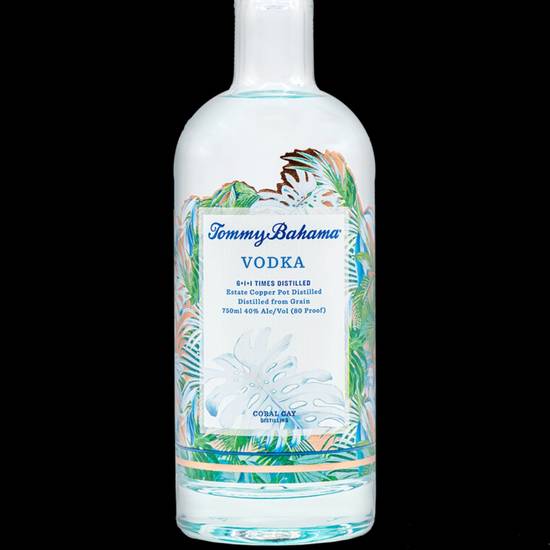 Order Tommy Bahama Vodka 750ml 40% ABV food online from Princess Liquors store, Port Saint Lucie on bringmethat.com