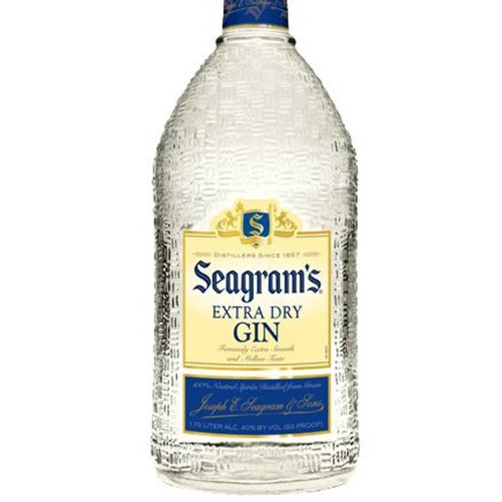 Order Seagram's Gin 1.75 PET 40%ABV food online from Princess Liquors store, Port Saint Lucie on bringmethat.com
