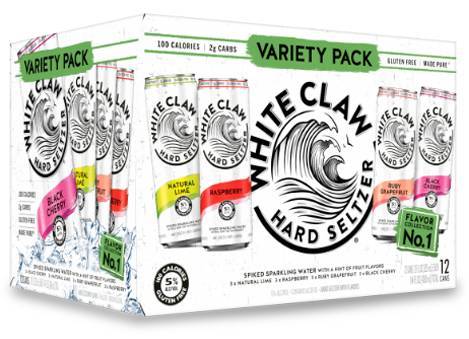 Order White Claw Variety Pack 1, 12pk-12oz can hard seltzer (5% ABV) food online from Woodbury Wine & Spirits store, ORLANDO on bringmethat.com