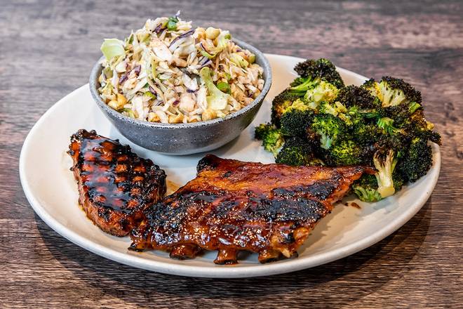 Order WR BBQ Combo - 2 Items food online from Wood Ranch BBQ & Grill store, Rancho Santa Margarita on bringmethat.com