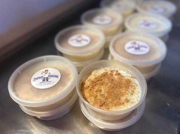 Order Homemade Rice Pudding food online from Papous Kouzina store, Safety Harbor on bringmethat.com