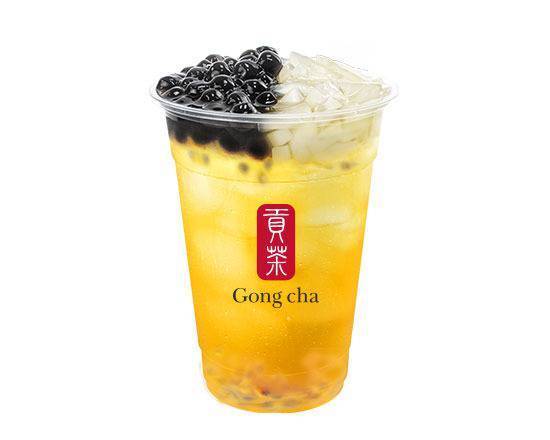 Order QQ Passion Fruit Green Tea food online from Gong Cha store, Sacramento on bringmethat.com