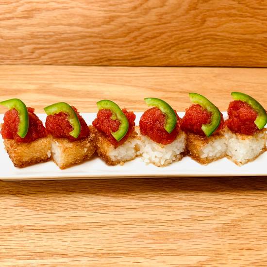 Spicy tuna on Crispy rice