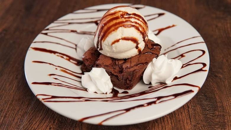 Order Chocolate Brownie with Ice Cream food online from Hickory Tavern store, Holly Springs on bringmethat.com