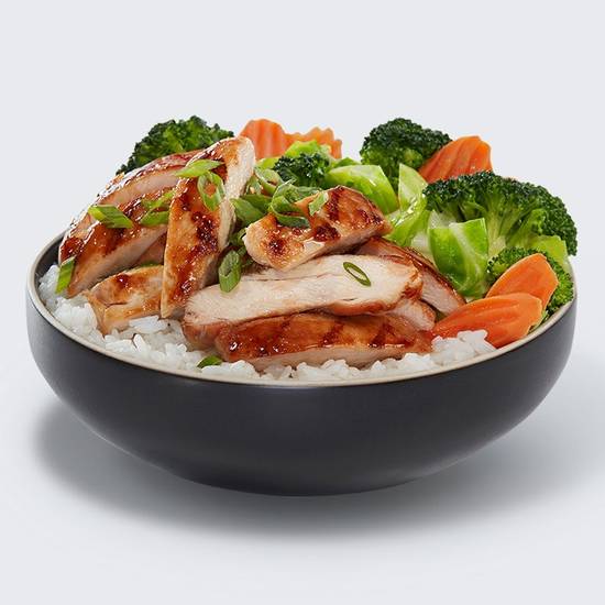 Order Chicken Veggie Bowl food online from Waba Grill store, Claremont on bringmethat.com