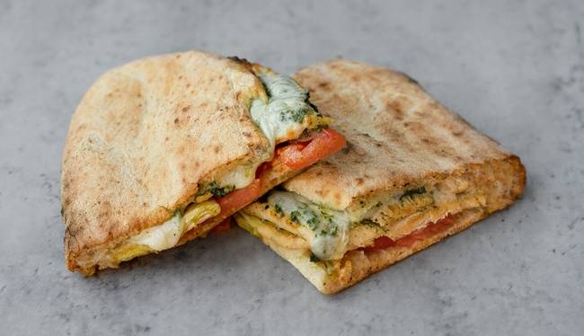Order Grilled Chicken Pesto Panuozzo food online from Pummarola store, Coral Gables on bringmethat.com