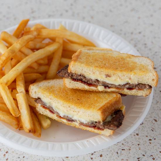 Order Sourdough Bacon Cheeseburger combo food online from Jim Burgers store, Los Angeles on bringmethat.com