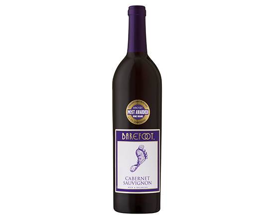 Order Barefoot Cellars Cabernet Sauvignon, 750mL red wine (13.5% ABV) food online from Bellerose Wines & Liquor store, Queens on bringmethat.com