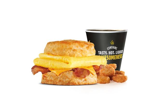 Order Bacon Egg & Cheese Biscuit Combo food online from Carl Jr. store, Elk Grove on bringmethat.com