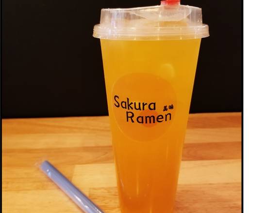 Order Peach Fruit Tea 水蜜桃冰茶 food online from Sakura Ramen store, Southwest Ranches on bringmethat.com