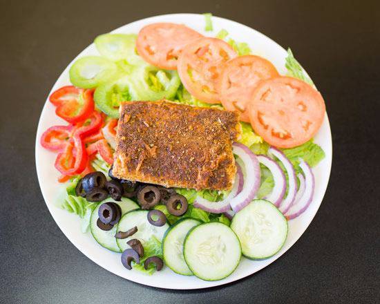 Order Grilled Salmon Salad food online from Sharks Fish And Chicken store, Lanham on bringmethat.com