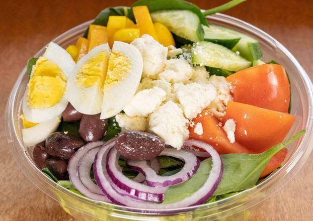 Order Greek Salad food online from Natural Cafe store, Arlington on bringmethat.com