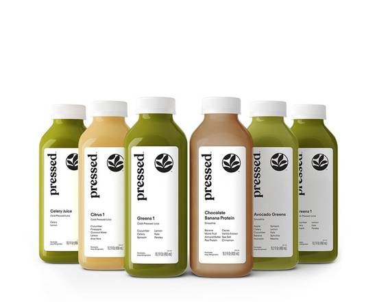 Order Cleanse 4 | Smoothie + Juice Cleanse food online from Pressed store, Beverly Hills on bringmethat.com