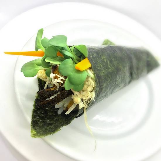 Order Salmon Skin Hand Roll food online from K-ZO Restaurant store, Culver City on bringmethat.com